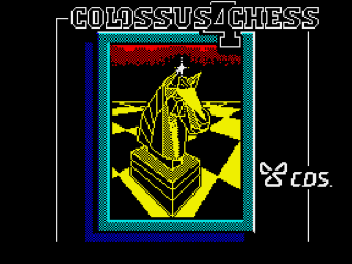 Colossus Chess 4 title screen for ZX Spectrum